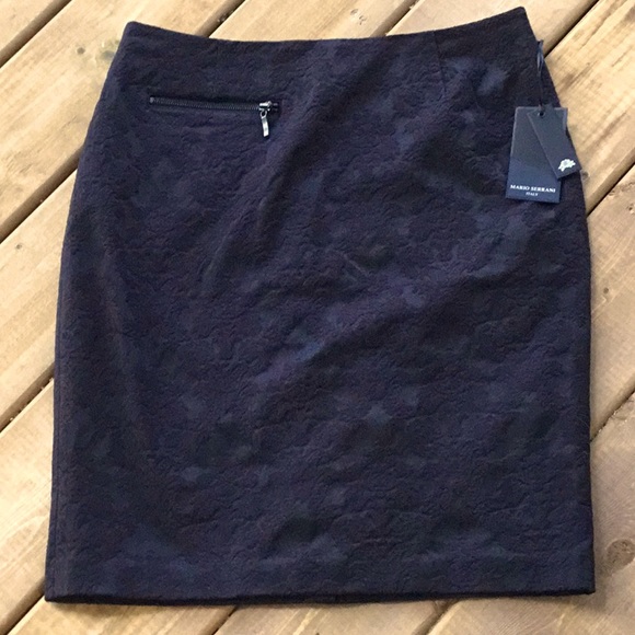 NWT Mario Serrani Embossed Skirt Size 12 - Picture 2 of 8